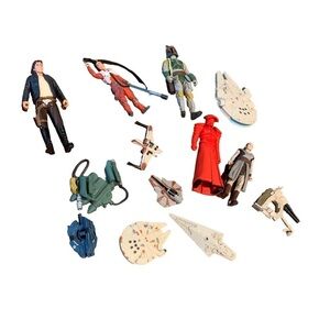 Star Wars Figurines Battleships Lot of 8+ Hans Solo Praetorian Guard Jedi Force